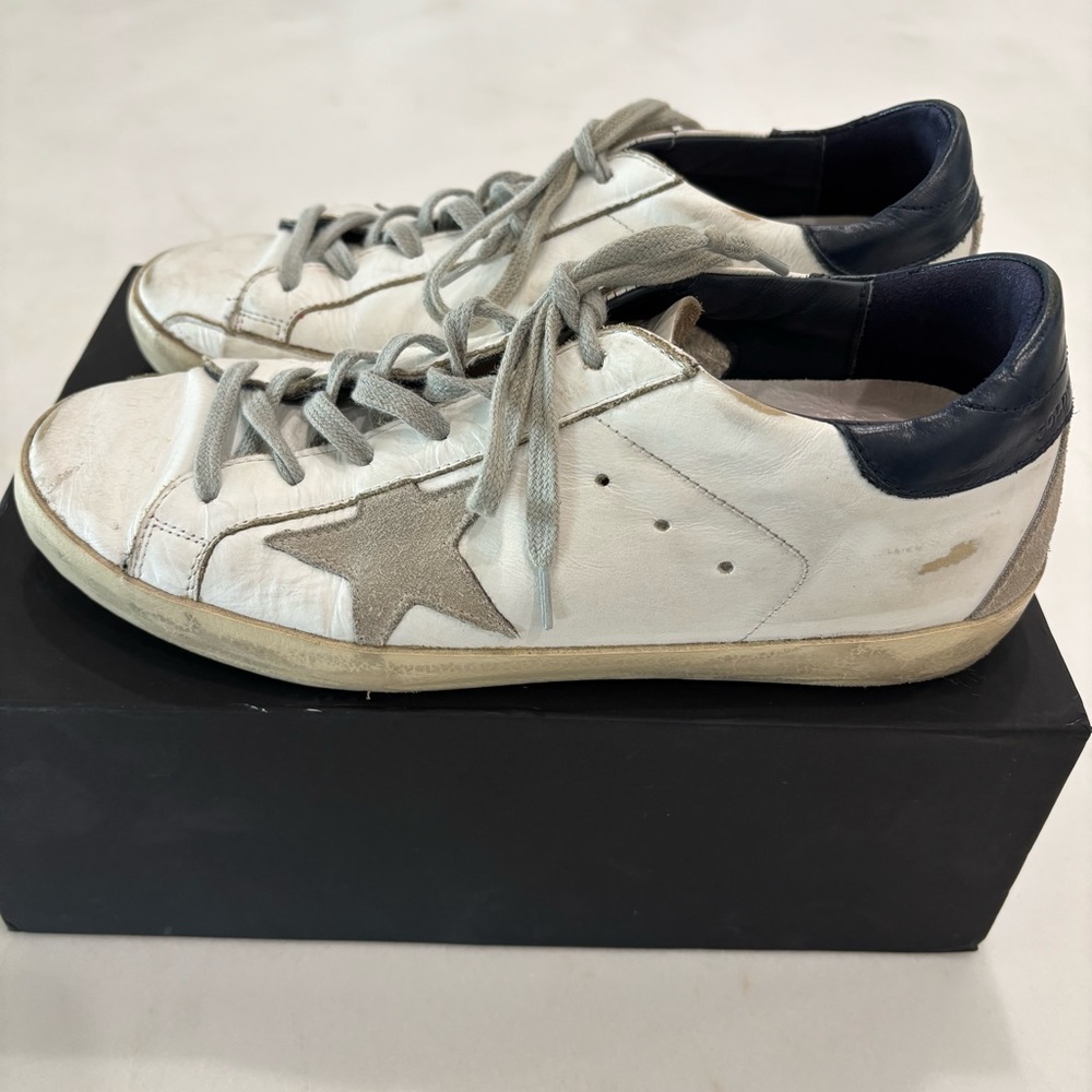 Golden Goose SuperStar GGDB/SSTAR White Gray Athletic Shoes Great condition Sz39 - Picture 6 of 13